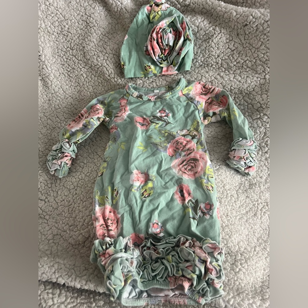 New Born Dress & Hat